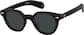 Angle view of Round Sunglasses 118821 in Black thumbnail