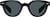 Front view of Round Sunglasses 118821 in Black thumbnail