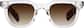 Front view of Square Sunglasses 118923 in Clear thumbnail