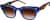 Angle view of Square Sunglasses 119016 in Blue thumbnail
