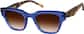 Angle view of Square Sunglasses 119016 in Blue thumbnail