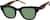 Angle view of Square Sunglasses 119021 in Black thumbnail