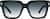 Front view of Square Sunglasses 119221 in Black thumbnail