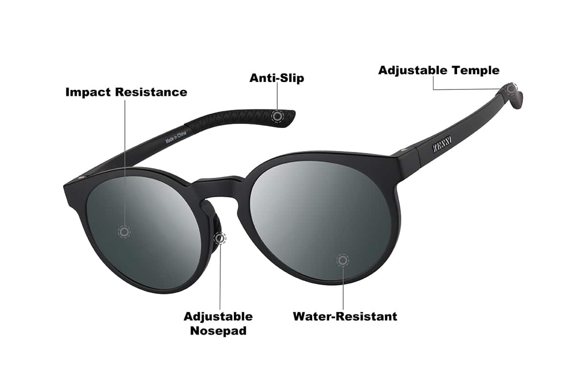 Black Zunnies - Round Sunglasses #119521 | Zenni Optical