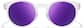 Front view of Zunnies - Anteojos de sol redondas 119523 in Blanco thumbnail