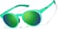 Angle view of Zunnies - Anteojos de sol redondas 119524 in Verde thumbnail