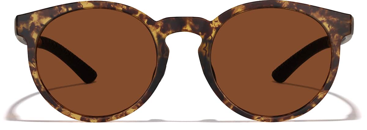 Front view of Zunnies - Round Sunglasses 119525 in Tortoiseshell