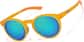 Angle view of Zunnies - Round Sunglasses 119542 in Orange thumbnail