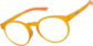 Angle view of Zunnies - Round Sunglasses 119542 in Orange thumbnail