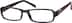 Rectangle Glasses 120321 in Black