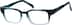 Rectangle Glasses 120626 in Blue