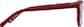 Side view of Square Glasses 1210018 in Red thumbnail
