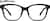 Front view of Square Glasses 1210021 in Black thumbnail