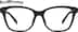 Square Glasses 1210021 in Black