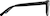 Side view of Square Glasses 1210021 in Black thumbnail