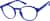 Angle view of Round Glasses 1210116 in Blue thumbnail