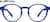 Front view of Round Glasses 1210116 in Blue thumbnail