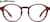 Front view of Round Glasses 1210118 in Red thumbnail