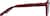 Side view of Round Glasses 1210118 in Red thumbnail