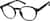 Angle view of Round Glasses 1210121 in Black thumbnail