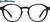 Front view of Round Glasses 1210121 in Black thumbnail