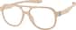Angle view of OptiFlex Aviator Glasses 1210233 in Cream thumbnail