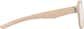 Side view of OptiFlex Aviator Glasses 1210233 in Cream thumbnail