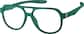Angle view of OptiFlex® Aviator Glasses 1210234 in Green thumbnail