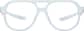 Front view of OptiFlex Aviator Glasses 1210246 in Blue thumbnail