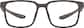 Front view of OptiFlex Square Glasses 1210315 in Brown thumbnail