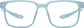 Front view of OptiFlex Square Glasses 1210336 in Blue thumbnail