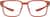 Front view of OptiFlex Square Glasses 1210342 in Orange thumbnail