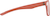 Side view of OptiFlex Square Glasses 1210342 in Orange thumbnail