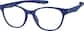 Angle view of OptiFlex Square Glasses 1210416 in Blue thumbnail