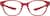 Front view of OptiFlex Cat-Eye 1210418 in Red thumbnail