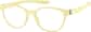 Angle view of OptiFlex® Square Glasses 1210422 in Yellow thumbnail