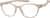 Angle view of OptiFlex Square Glasses 1210433 in Cream thumbnail