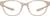 Front view of OptiFlex Square Glasses 1210433 in Cream thumbnail