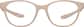 Front view of OptiFlex Square Glasses 1210433 in Cream thumbnail