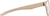 Side view of OptiFlex Square Glasses 1210433 in Cream thumbnail