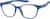 Angle view of OptiFlex Square Glasses 1210446 in Blue thumbnail
