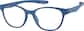 Angle view of OptiFlex Square Glasses 1210446 in Blue thumbnail