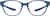 Front view of OptiFlex Square Glasses 1210446 in Blue thumbnail