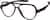 Angle view of OptiFlex Aviator Glasses 1210515 in Brown thumbnail