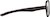 Side view of OptiFlex Aviator Glasses 1210515 in Brown thumbnail