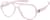 Angle view of OptiFlex Aviator Glasses 1210519 in Pink thumbnail