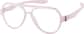 Angle view of OptiFlex Aviator Glasses 1210519 in Pink thumbnail
