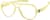 Angle view of OptiFlex Aviator Glasses 1210522 in Yellow thumbnail