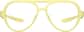 Front view of OptiFlex Aviator Glasses 1210522 in Yellow thumbnail