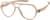 Angle view of OptiFlex Aviator Glasses 1210533 in Cream thumbnail